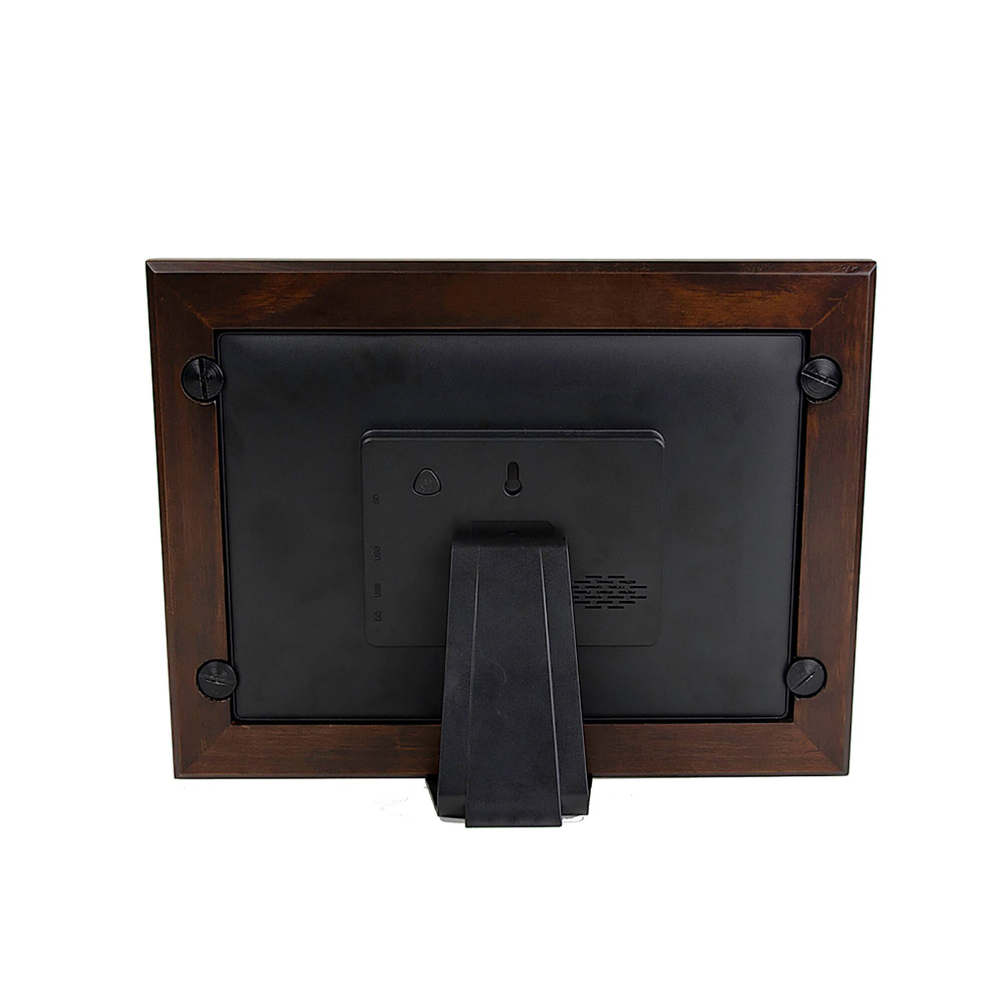 Brookstone Espresso 10" PhotoShare Friends & Family Smart Frame